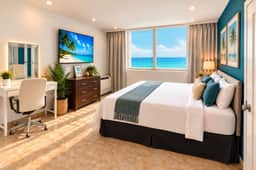Queen Bed in 1BR Beachfront Apt Condado San Juan - Image 3