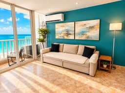 Queen Bed in 1BR Beachfront Apt Condado San Juan - Image 5