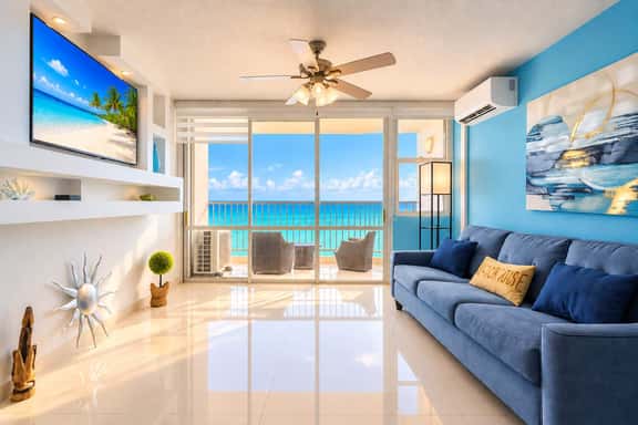 1BR Beachfront Apt with Queen Bed Isla Verde - Image 1
