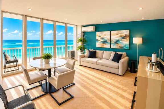 Queen Bed in 1BR Beachfront Apt Condado San Juan - Image 1