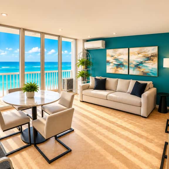 Queen Bed in 1BR Beachfront Apt Condado San Juan - Image 1