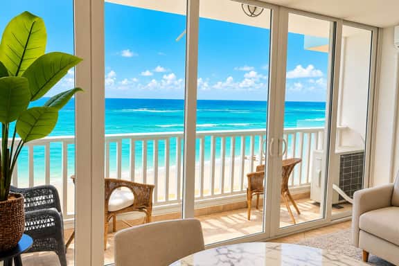 Queen Bed in 1BR Beachfront Apt Condado San Juan - Image 2