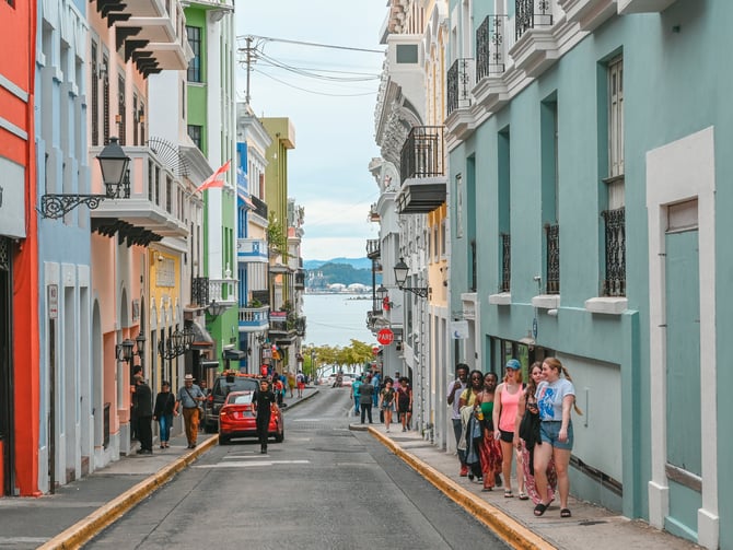 Old San Juan colorful street
